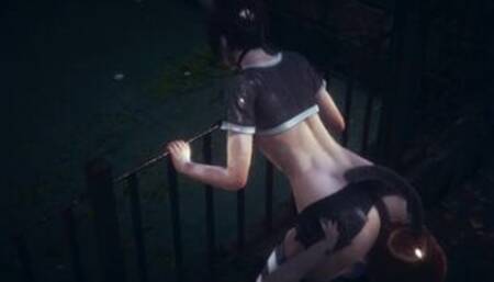 Hentai Uncensored - Kana Cunnilingus in a Jarden