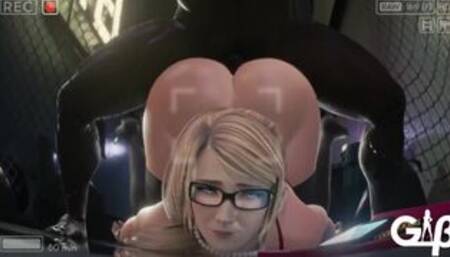 Girl get pounded from behind