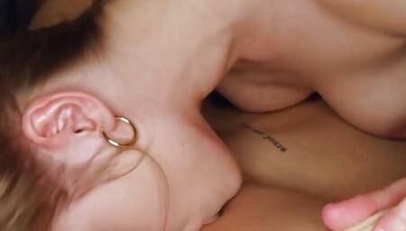 Sexy platinum-blonde stunners cast magical spell, magic wand sends them to orgasmic realm - XXX porn!