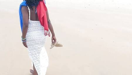 Black MILF Gets Picked up at the Beach