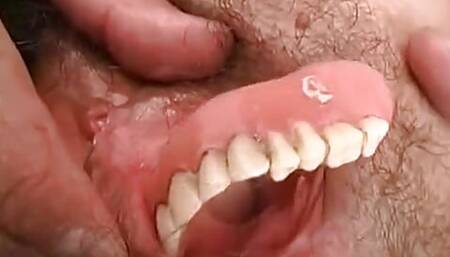 Take your teeth out and suck me