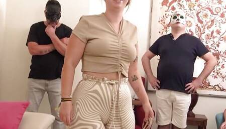5 DUDES for young and curvy Claire: Fulfilling her deepest wish!!