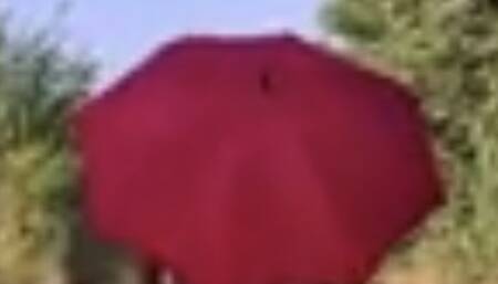 Naked walking on the road