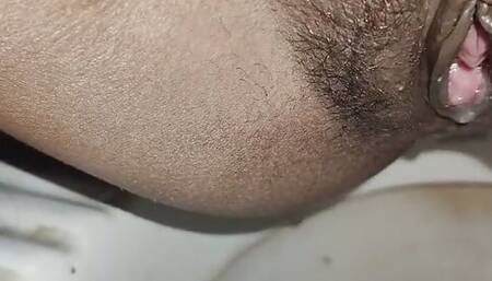 Pissing in bathroom and romance in bedroom