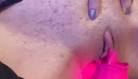 Big Swollen Clit Lick With My Toy Pussy Play