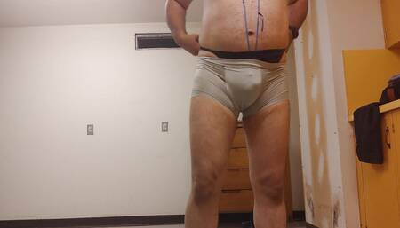 David Oliver grunting intense orgasm in underwear