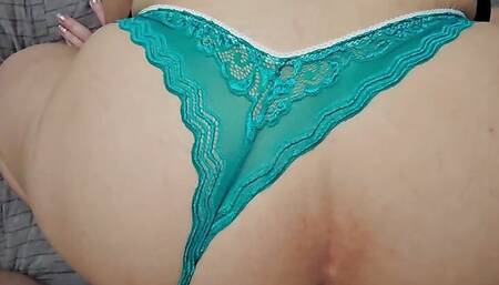 Stepmom MILF Amateur POV Doggystyle Homemade Sex Cum on Ass Creampie Thong Panty Perfect Ass