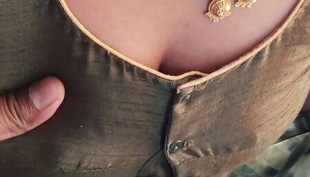 Bhabhi was taking off her clothes on the roof, I took her inside the house, made her a mare and fucked her