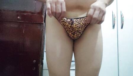 The first thong I try from my mother-in-law, as I promised you