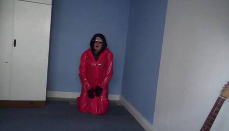 Pvc Raincoat, Leather Dress Boots and Gloves