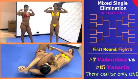 Fight 5 - 16 Person Elimination Tournament - Valentina vs Valeria