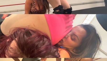 Blonde dominates 2 girls with Her ass