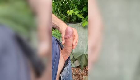 Playing Outside with My Big Fat Cock