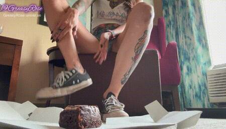 Chocolate Cake Barefoot Crush Tease