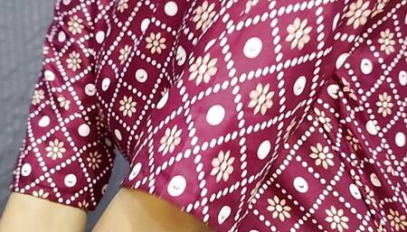 Big Ass Chachi Changing her cloth and boy watchig on her chachi caught him and punish him with fucking