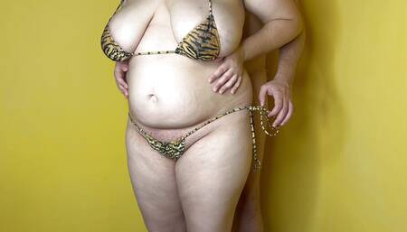 Sexy BBW wife with big natural boobs do a unprotected sex with messy creampie in her ovulation day - Milky Mari