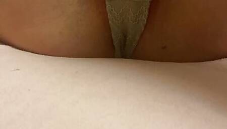 Fingering my virgin pussy while oanties on,part 3.Wet pussy sounds