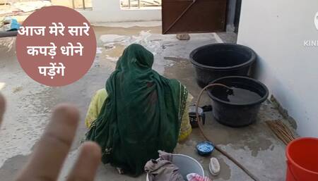 Naughty Indian Desi Bhabhi & Chor Washing Clothes By - Snapchat 143