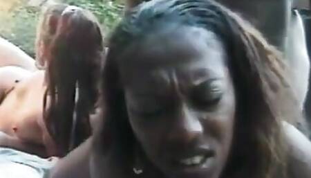 Charming Ebony Hottie Invited Her Friends to Celebrate Finish of Her Country House Decorating