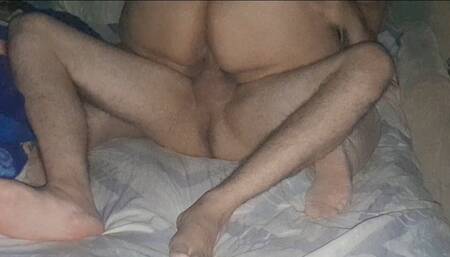 Watch my lover fuck my ass riding