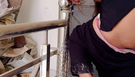 I called the neighbor girl to the terrace and fucked her.