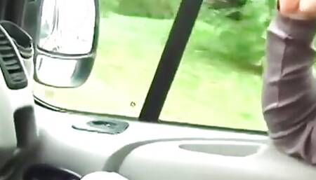 A Hot and Slim German Babe Fucking a Dude in the Car