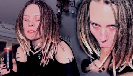 Our First Wax Play! Her Pussy Is so Wet and She Loves It!