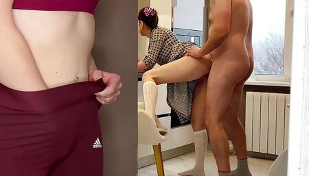 Busty Stepmom Caught Me Having Sex with a Girl and Fucked Me for This - Russian Amateur with Conversations and Subtitles