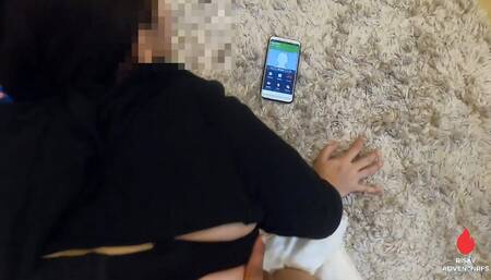 Fucking my Pinay Fuck Buddy While She Talks To Her Husband