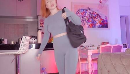 Jealous Husband Checks Pussy After Workout