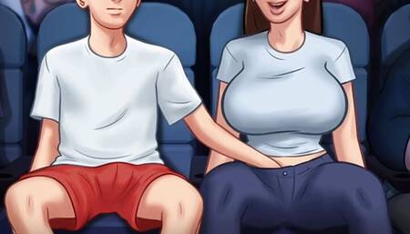 Me and my step sis had a fun in cinema hall and i like it . summertime saga