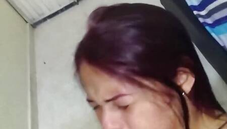 slut hotwife sucks black cock and wears the sexy lingerie that cuckold hubby bought and gets fucked by bbc friend