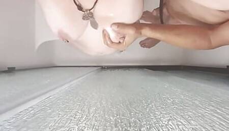 Shower time with hubby