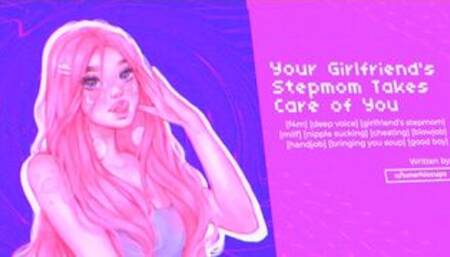 ASMR Your Girlfriend's Hot Stepmom MILF Gives You a Blowjob and Brings You Soup (Audio Roleplay)