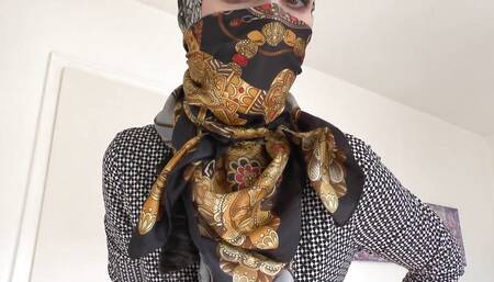 Lady Victoria Valente - Styling of Fabric Mask and Headscarf, JOI
