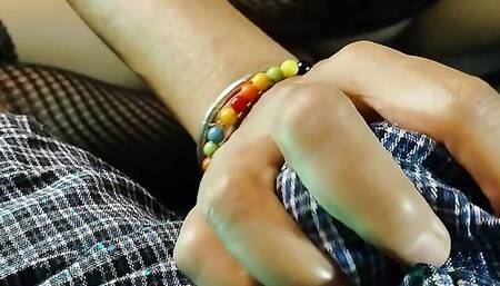 Step father foreplay sucking fingering her hot step daughter boobs nipple tiny pussy licked out of sexual desire