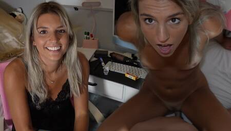 College Girl Gives in Easily and CHEATS on her Long Distance BF!!!