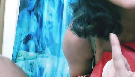 Super-Naughty Slutty MILF is inhaling her stepson Cock.