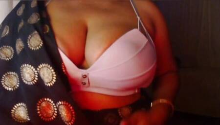 White Bra Boobs Show Sexy Nipple Pinching