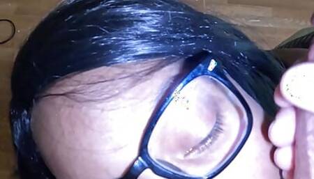 Ebony Slut Gets Another Messy Facial