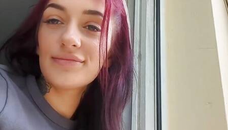 RISKY FUCK OUTSIDE WINDOW WHILE I SMOKE (CREAMPIE)