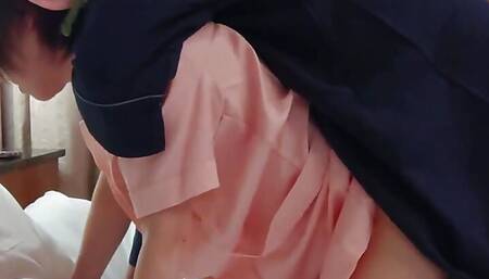 A Pervert Nurse's Dripping Wet Pussy Gets Fucked Raw by Facesitting... POV Personal Shooting Creampie Cunnilingus Cosplay