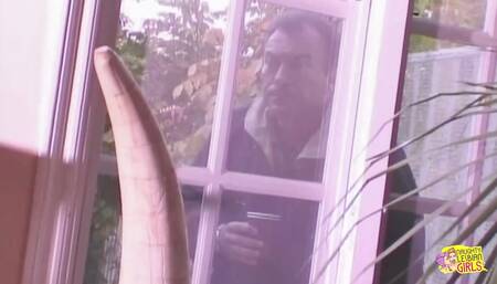 A Private Detective Spies on Two Babes Fuking Each Other with Sex Toys Until Orgasm