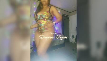 Seductive Lingerie Try-On