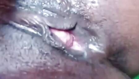African Beauty Squirting and Eating Her Cream...