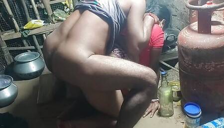 Naked sister-in-law and fucked in the village kitchen