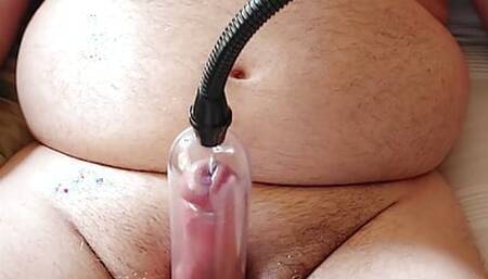 Daddy having fun with different toys