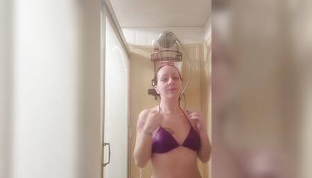 For All My Hair Lovers Watch as I Wash It All in the Shower