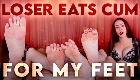 Loser Eats Cum for My Feet CEI JOI SPH Humiliation by Goddess Nikki Kit