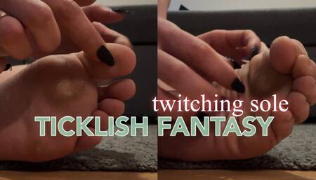 Tickling My Dirty Sole with Long Nails